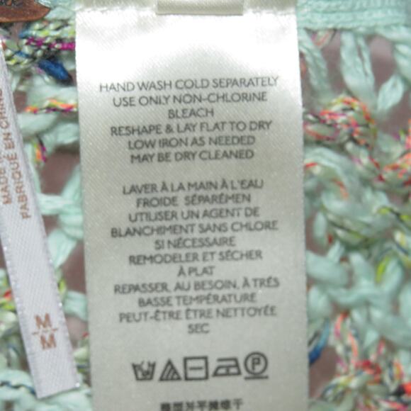 Free People Sugared Mint Lake Life Cropped Knit Pullover Sweater - Picture 12 of 12